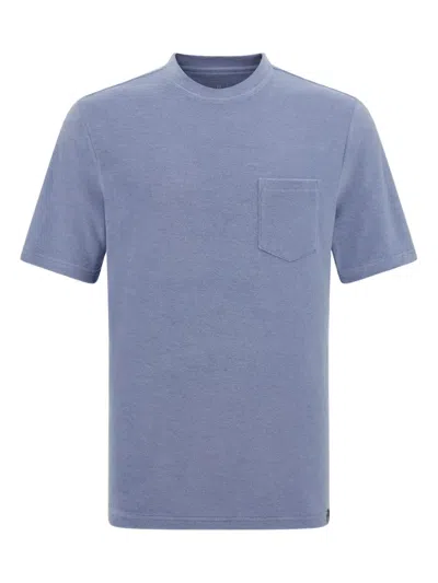 Boggi Milano Cotton/nylon T-shirt In Blue