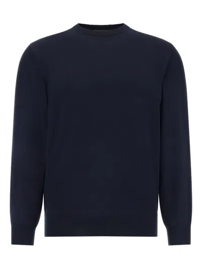 Boggi Milano Crew-neck Jumper In Blue