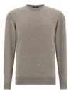 Boggi Milano Crew-neck Sweater In Brown