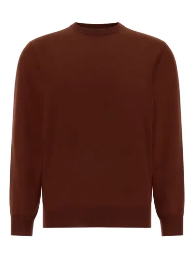 Boggi Milano Crew-neck Sweater In Red