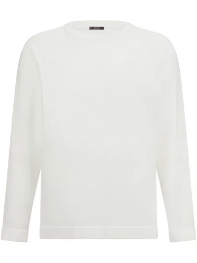 Boggi Milano Crew-neck Sweater In White
