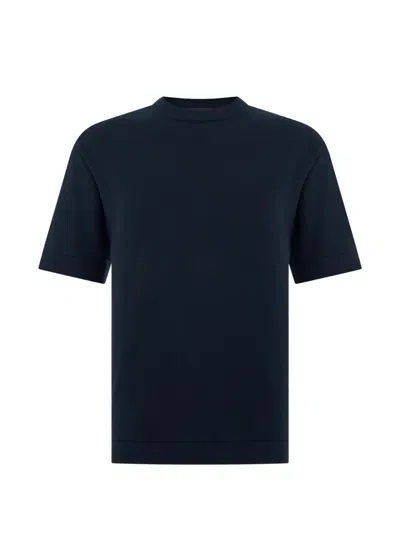 Boggi Milano Crew-neck T-shirt In Blue