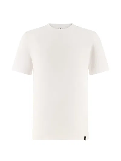 Boggi Milano Ens White Crewneck Stretch Pima Cotton T-shirt