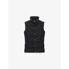 Boggi Milano Ens Black Stand-collar Quilted Shell-down Gilet Xxl In Black