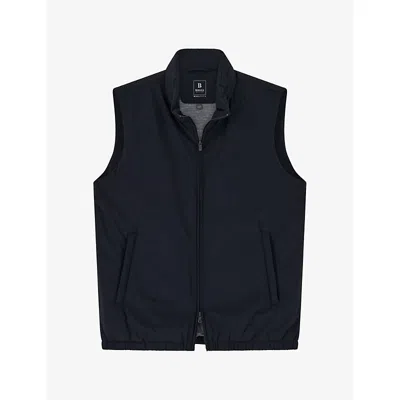 Boggi Milano Gilet In Technical Fabric In Blue