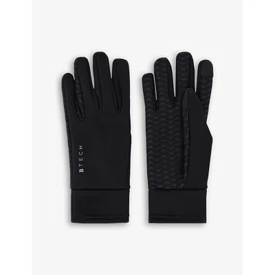 Boggi Milano Ens Black Technical Stretch-woven Gloves