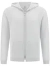 Boggi Milano Full Zip Sweater In Grey