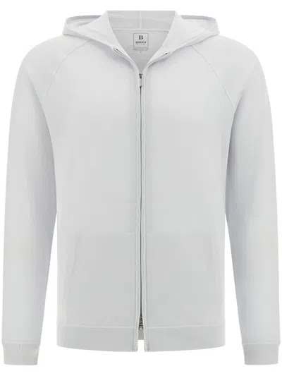 Boggi Milano Full Zip Sweater In Grey