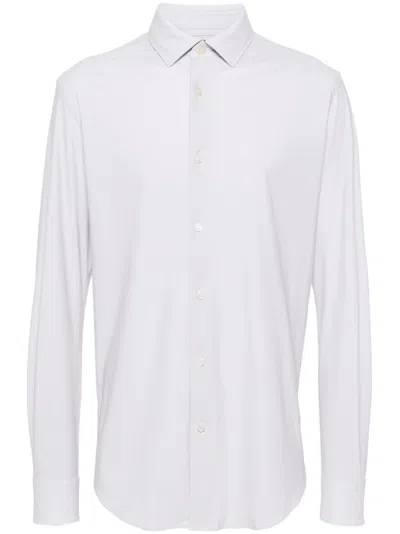 Boggi Milano Geometric-print Shirt In White