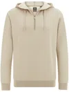 Boggi Milano Half-zip Jumper In Neutrals