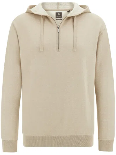 Boggi Milano Half-zip Jumper In Neutrals