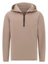 Boggi Milano Half-zip Sweatshirt In Neutral