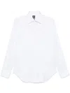 Boggi Milano Herringbone-pattern Shirt In White