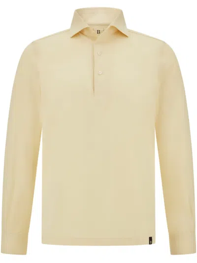 Boggi Milano Japanese Polo Shirt In Gelb