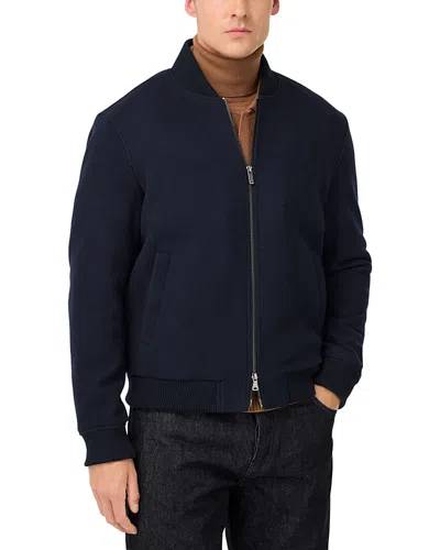 Boggi Milano Kenneth Bomber Jacket In Blue