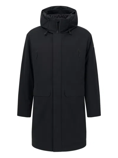 Boggi Milano L-block Padded Coat In Black