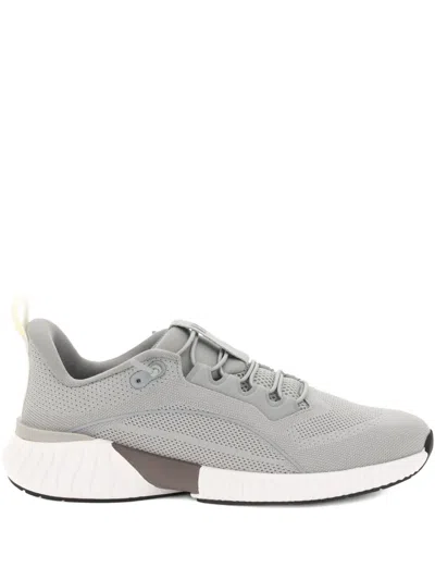 Boggi Milano Lace-up Reflective Sneakers In Gray