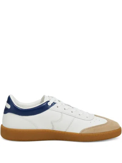 Boggi Milano Leather Sneakers In White