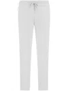 Boggi Milano Lightweight Scuba Cotton Blend Trousers In Grau