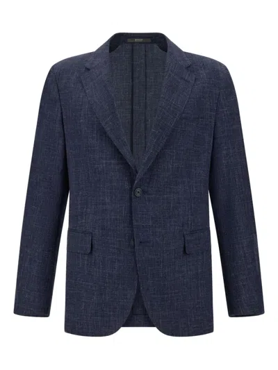Boggi Milano Sakko Aus Leinen In Blue