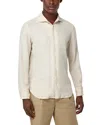 Boggi Milano Linen Button Front Shirt In Neutral