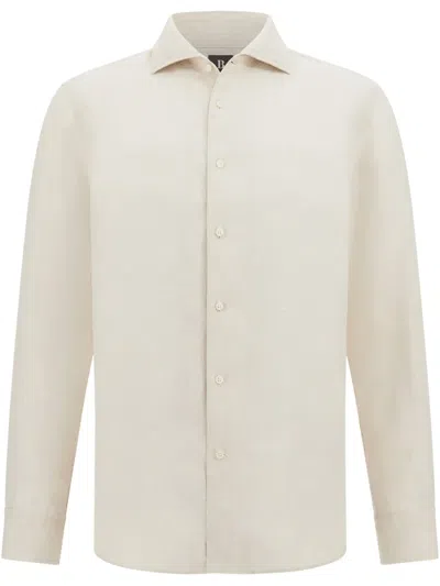 Boggi Milano Linen Shirt In 中性色