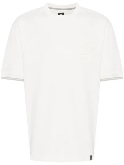 Boggi Milano Logo-embossed T-shirt In White