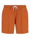 Boggi Milano Logo-print Swim Shorts In Orange