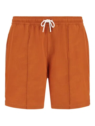 Boggi Milano Logo-print Swim Shorts In Orange