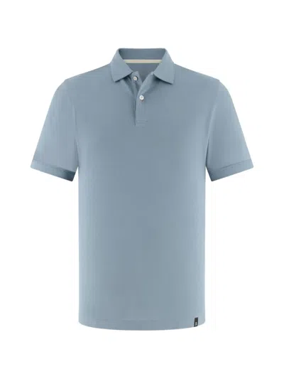 Boggi Milano Cafe Pique Regular Fit Polo Shirt In Blue