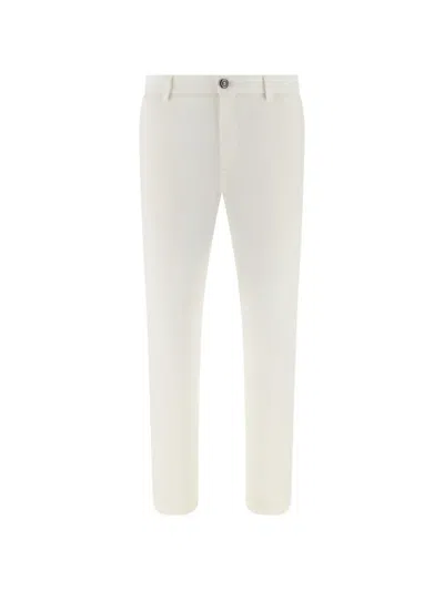 Boggi Milano Logo-detail Trousers In White