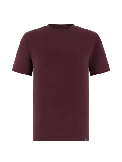 Boggi Milano Logo-detail T-shirt In Burgundy