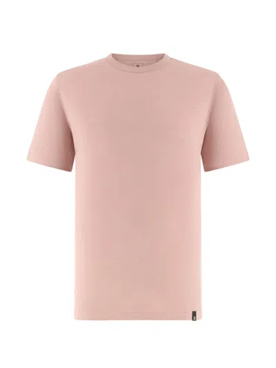 Boggi Milano Logo-patch T-shirt In Pink