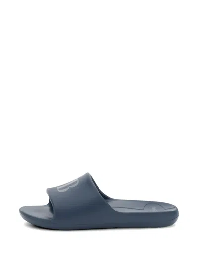 Boggi Milano Logo-print Slides In Blue
