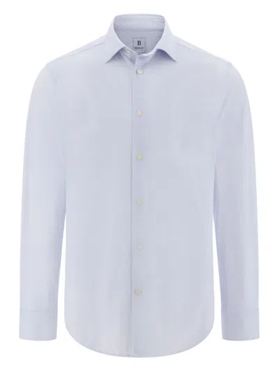 Boggi Milano Long-sleeve Shirt In Blue