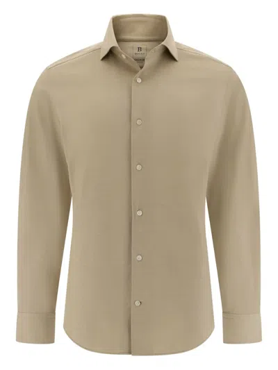 Boggi Milano Regular Fit Japanese Jersey Polo Shirt In Gold