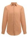 Boggi Milano Long-sleeved Shirt In Orange