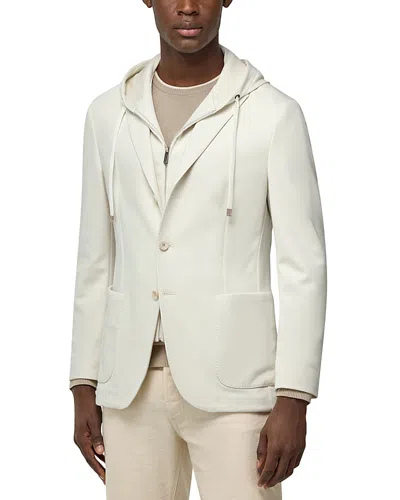 Boggi Milano Madison Sweatshirt Jacket In White