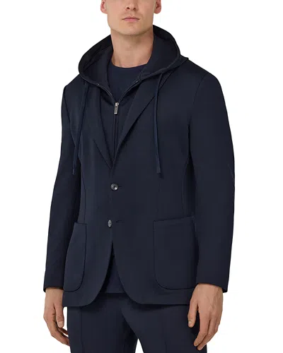 Boggi Milano Madison Sweatshirt Jacket In Black