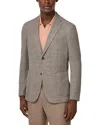 Boggi Milano Melange B Regular Fit Jacket In Neutral