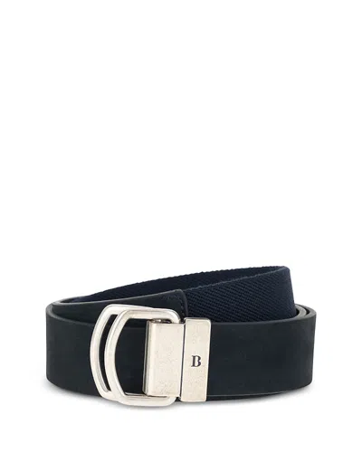 Boggi Milano Men's Leather Stretch Belt In Black
