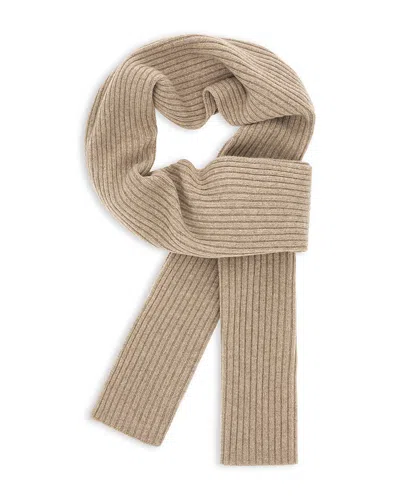 Boggi Milano Men's Ribbed Cashmere Scarf In Brown