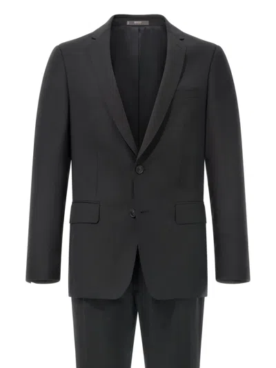 Boggi Milano Micro-pattern Suit In Black