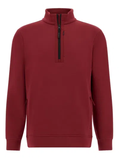 Boggi Milano Mock-neck Sweatshirt In Red