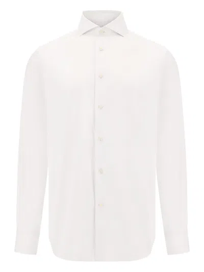 Boggi Milano Naples-collar Shirt In White