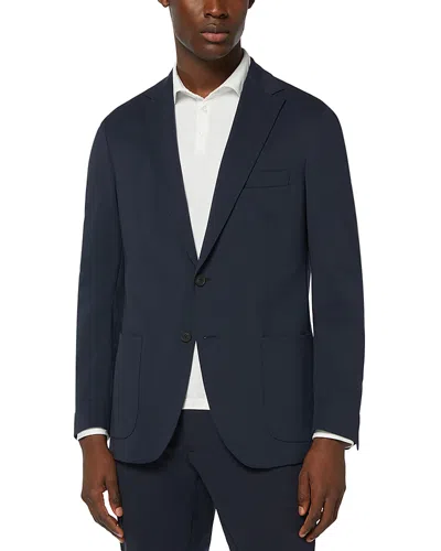 Boggi Milano Navy Stretch B Tech Blazer In Blue