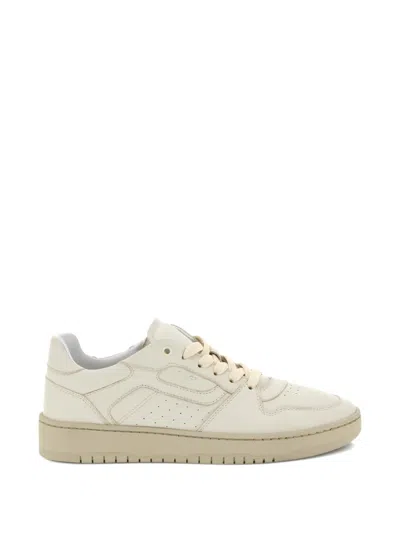 Boggi Milano Origin Perforated Leather Sneakers In Neutral