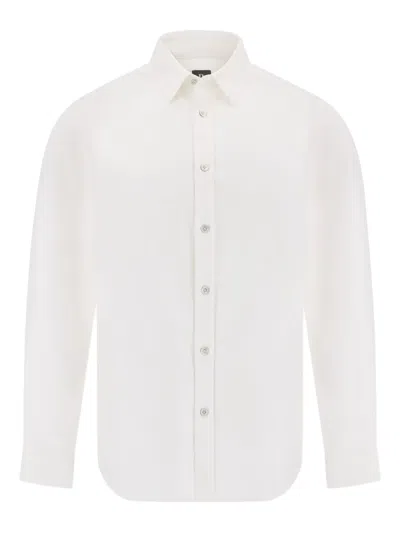 Boggi Milano Oxford Cotton Shirt In White