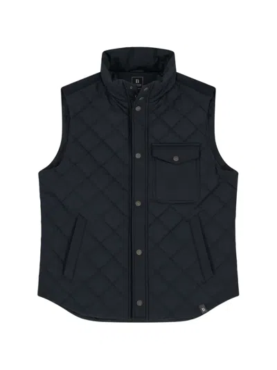 Boggi Milano Padded Gilet In Technical Fabric In Blue