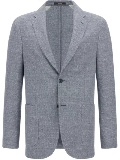 Boggi Milano Patch-pocket Blazer In Blue
